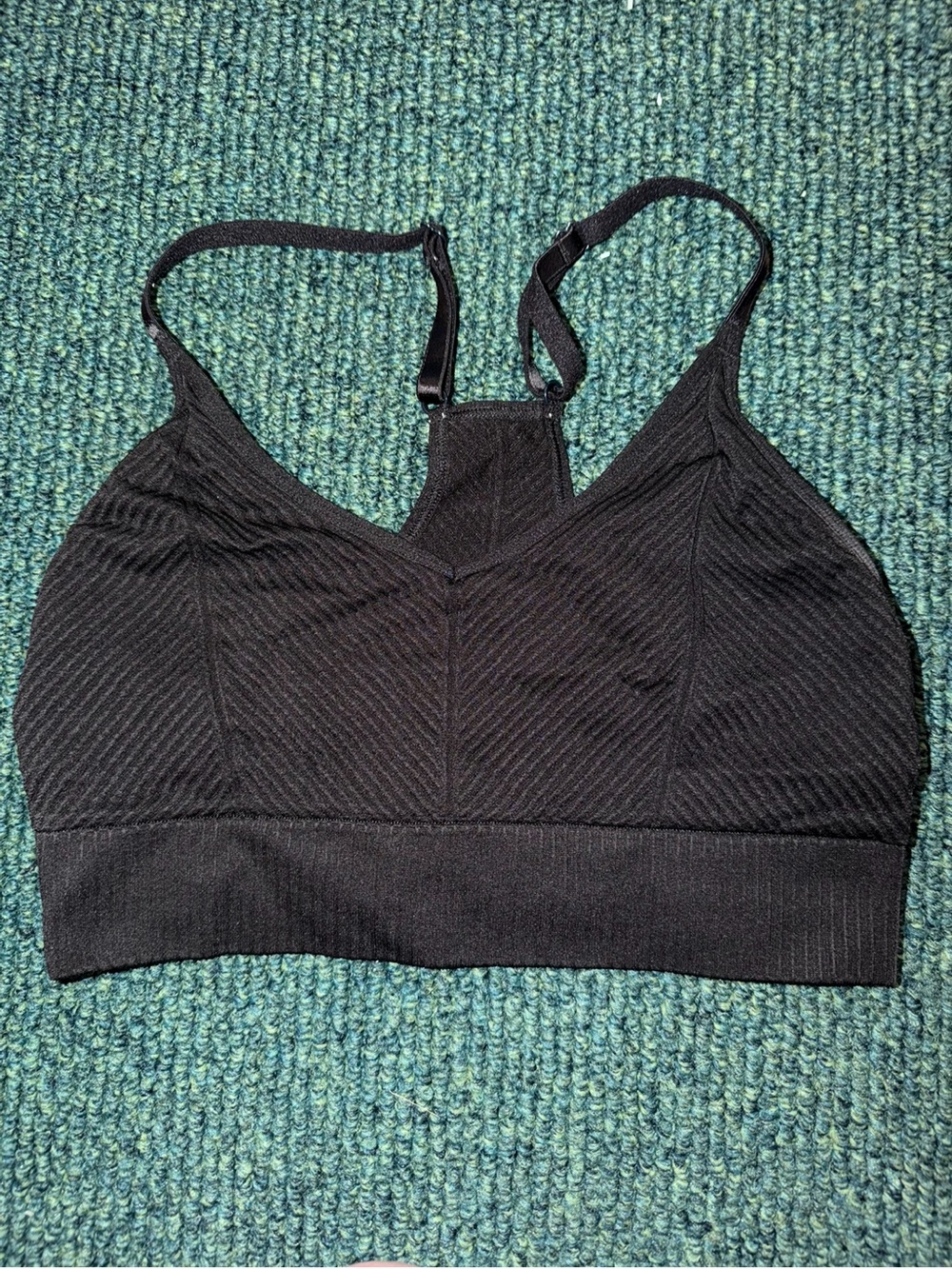 Pink Victoria Secret Black Seamless Adjustable-Strap Bralette